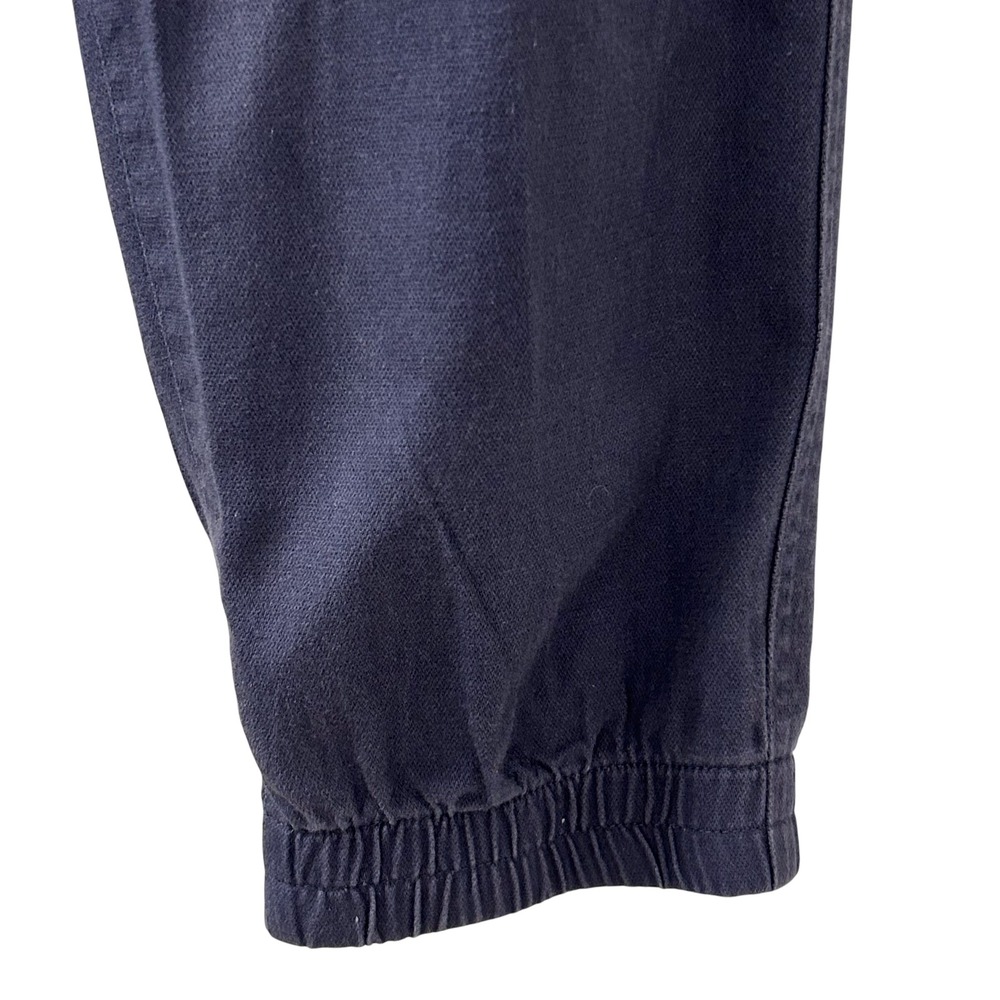 NWT Gap Twill Joggers Navy Blue Elastic Waist Tapered Leg Utility Pants Medium - Picture 10 of 12